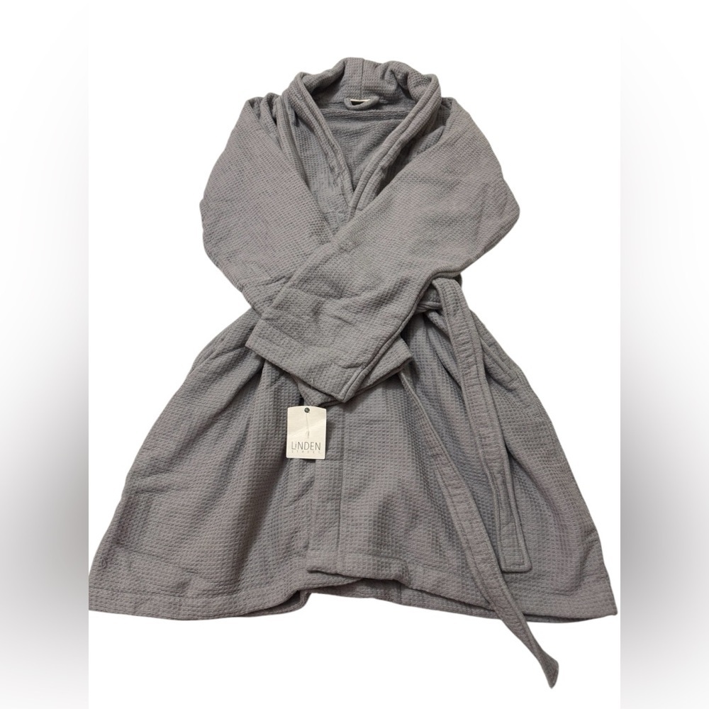 NWTs Organic cotton waffle robe